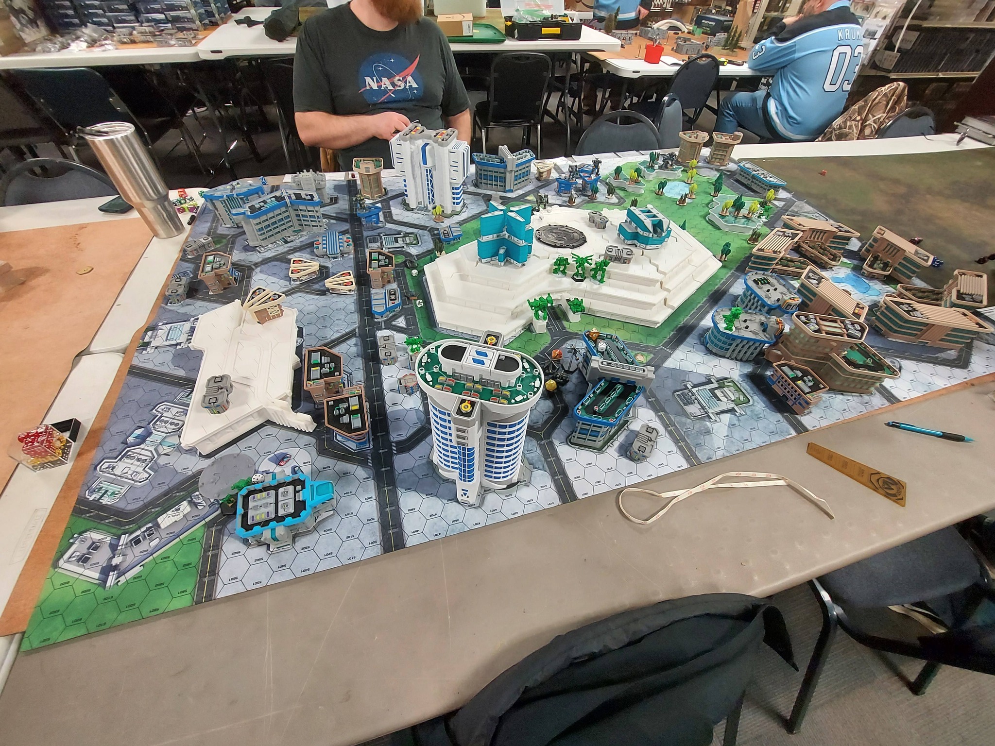 Sci-fi city terrain board